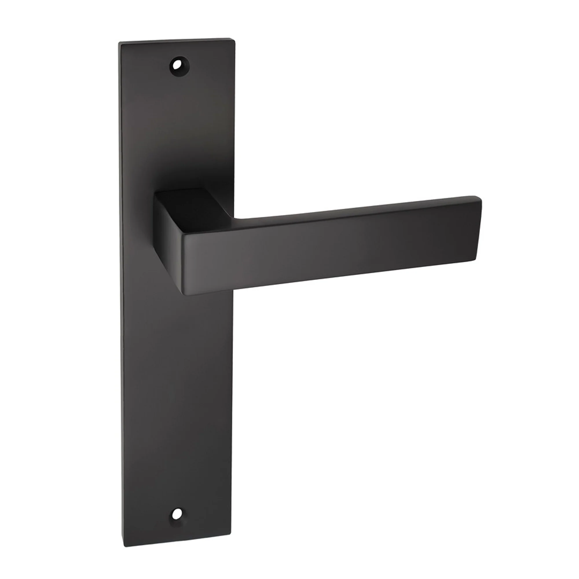 Saturn Flat Black Backplate Handle