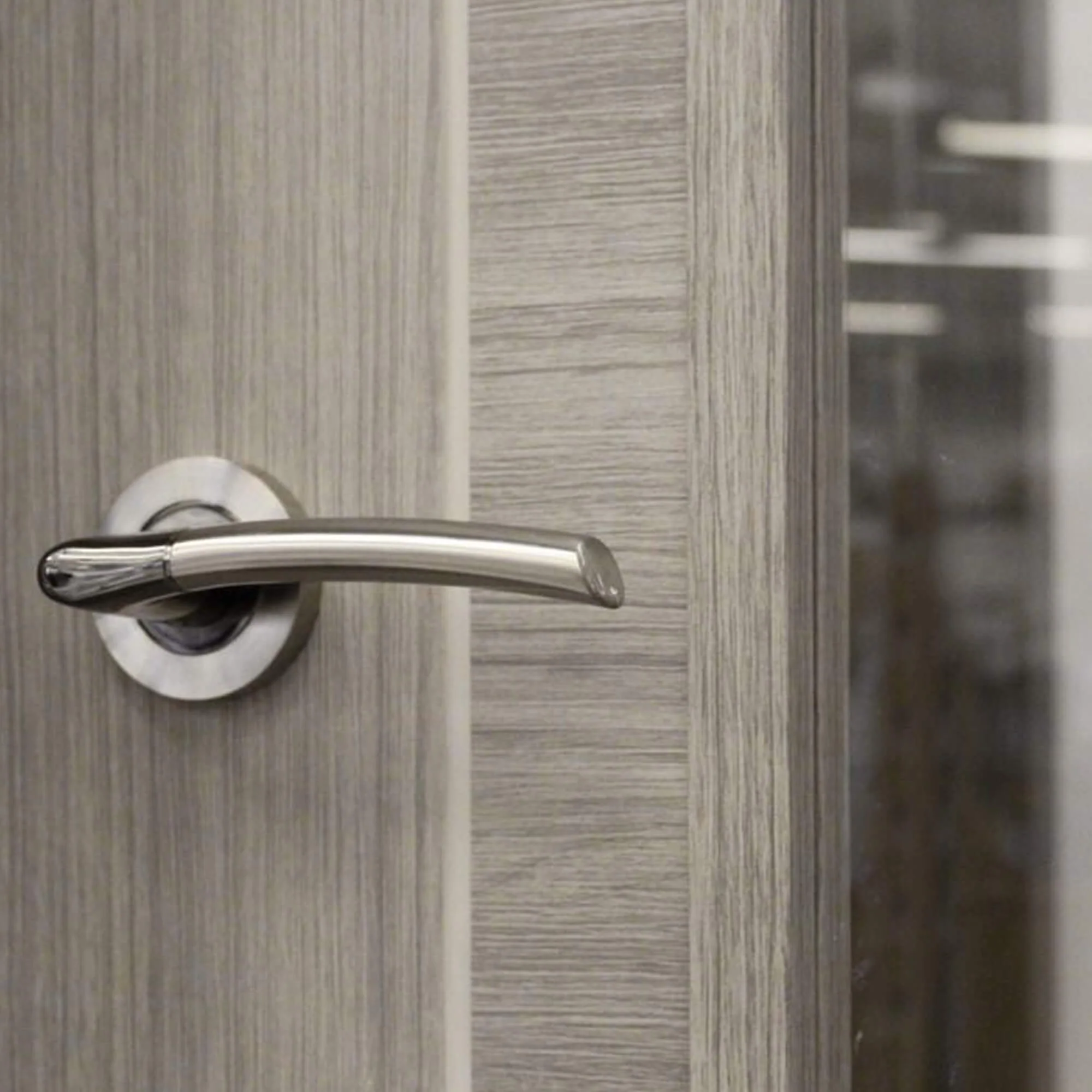 Tigris Lava Grey 1 Lite Unglazed Laminate Door (40mm) - Image 3